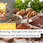 Kupfer – Wirkung, Mangel und warum die Balance mit Zink so wichtig ist