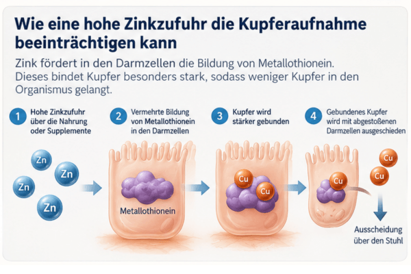 Kupfermangel durch Zink